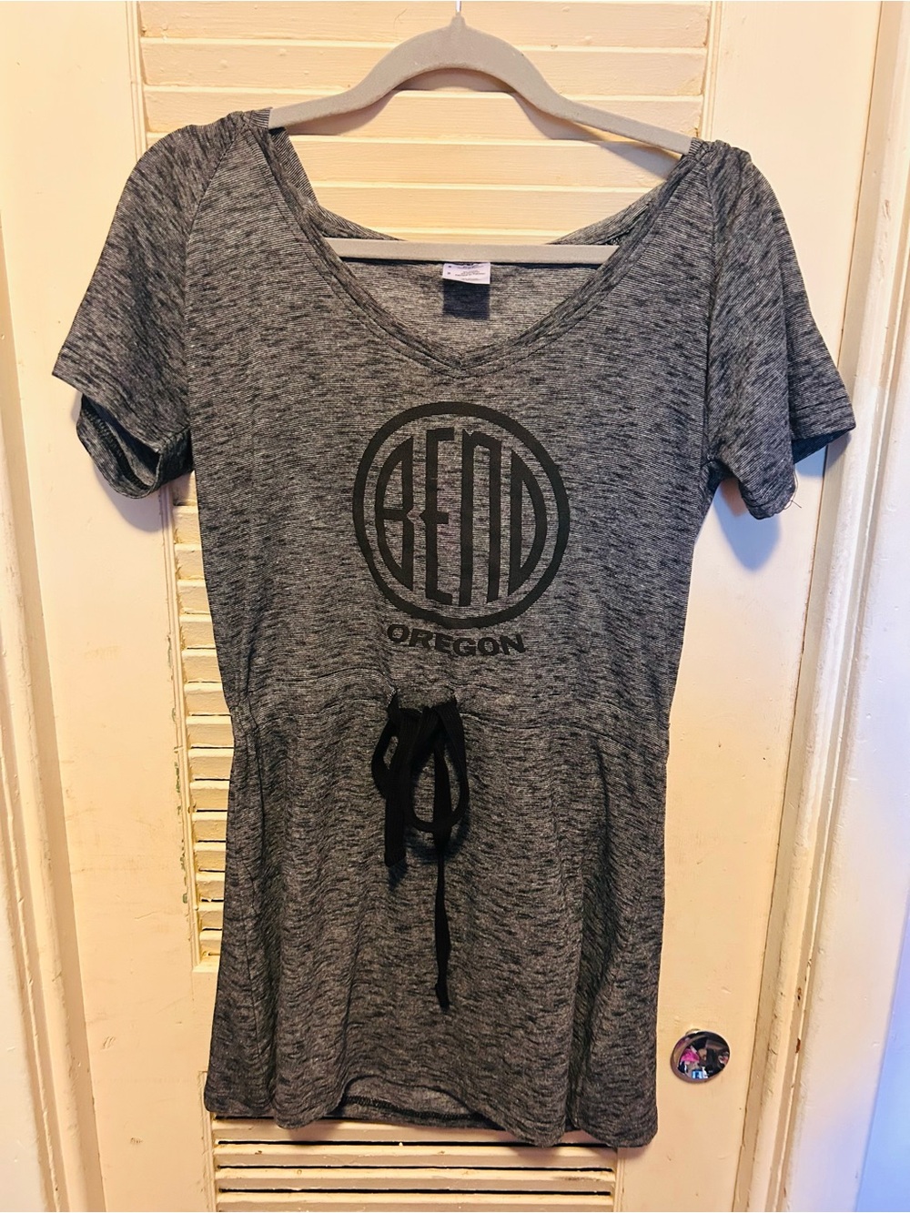 Grey Oregon Graphic Drawstring Women's Dress